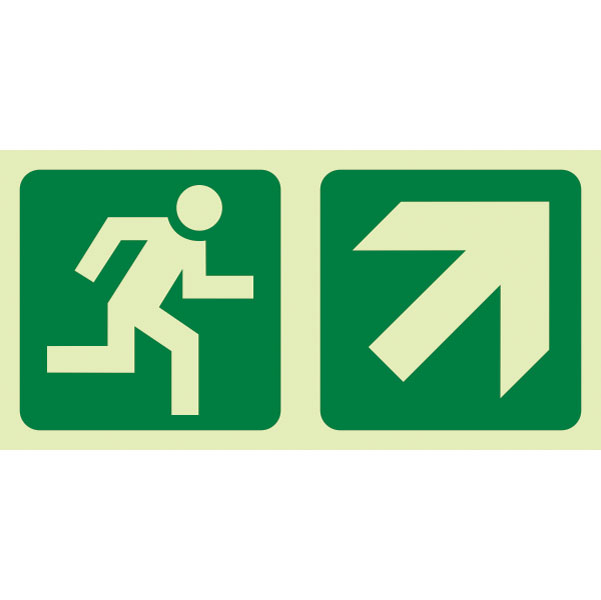 E11 – Running Man + Diagonal Arrow Up and Right