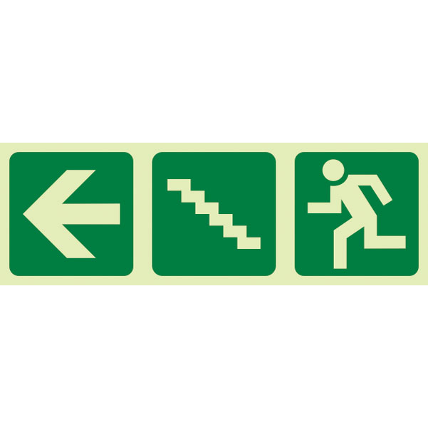 E19 – Arrow Left + Stairs Going Up + Running Man