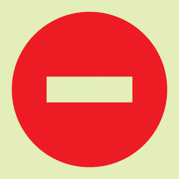 E24 – No Entry Symbol