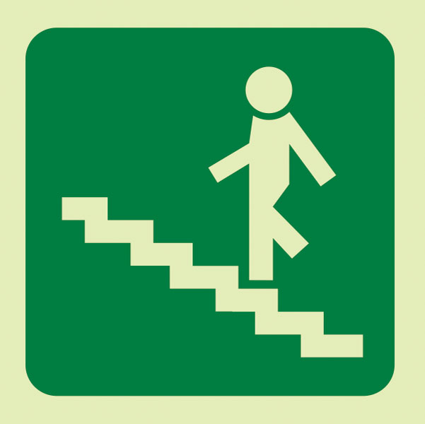 E9 – Running Man On Stairs Going Up and Left
