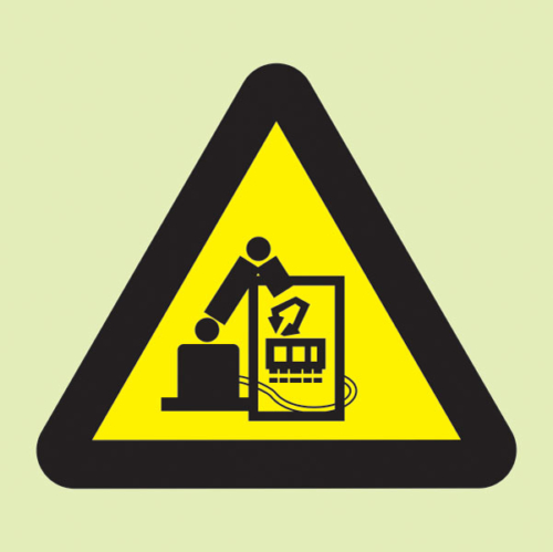 hazard-warning-of-robot-beware-sabs-approved-photoluminescent-signage